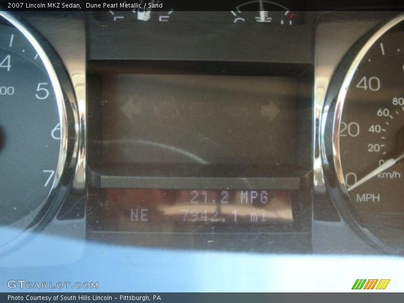Dune Pearl Metallic / Sand 2007 Lincoln MKZ Sedan
