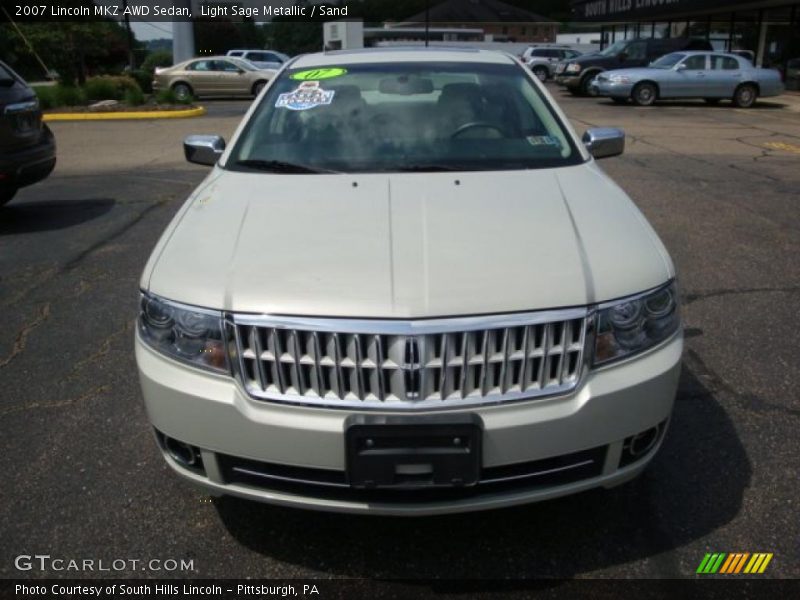 Light Sage Metallic / Sand 2007 Lincoln MKZ AWD Sedan