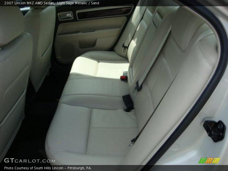 Light Sage Metallic / Sand 2007 Lincoln MKZ AWD Sedan
