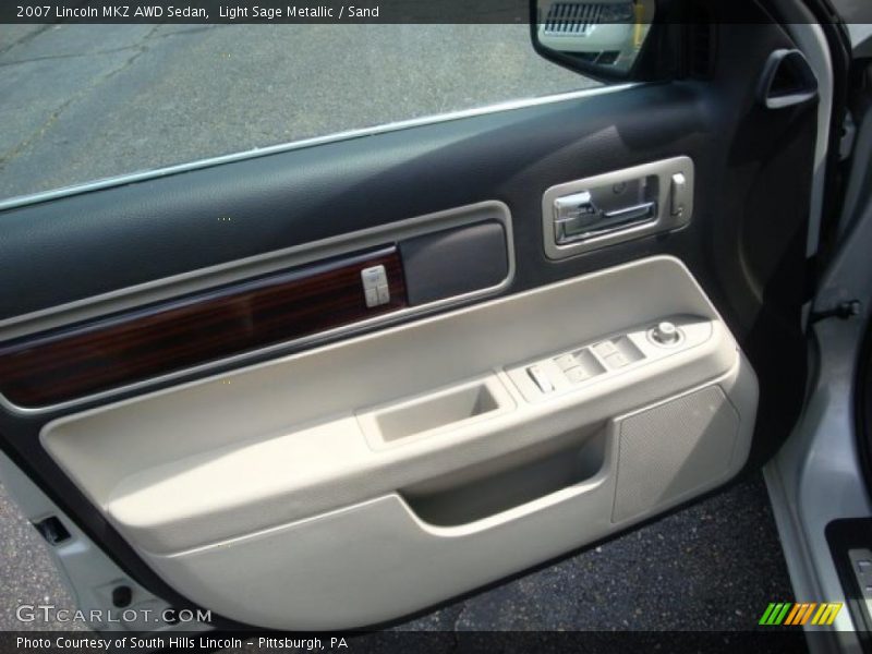 Light Sage Metallic / Sand 2007 Lincoln MKZ AWD Sedan