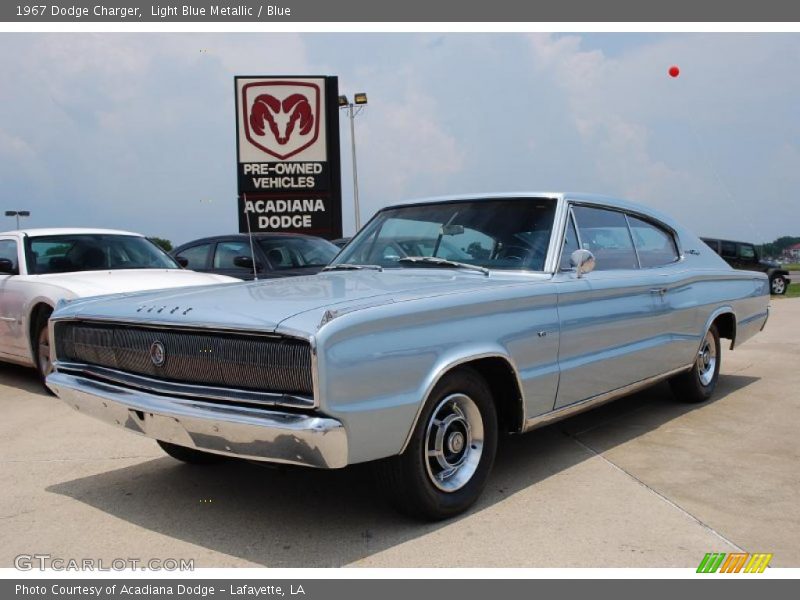 Light Blue Metallic / Blue 1967 Dodge Charger
