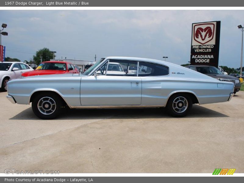 Light Blue Metallic / Blue 1967 Dodge Charger