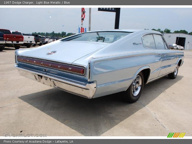 Light Blue Metallic / Blue 1967 Dodge Charger