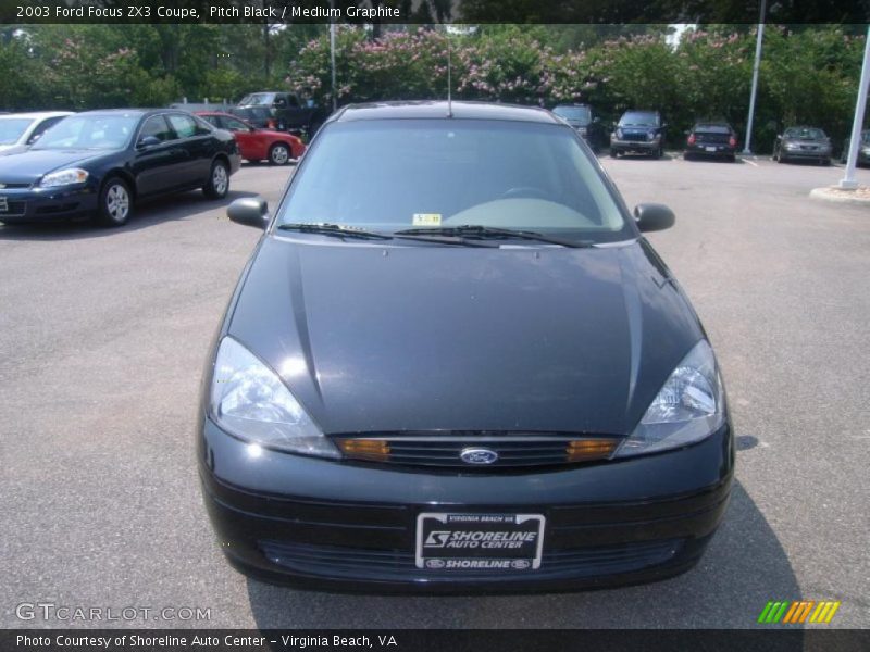 Pitch Black / Medium Graphite 2003 Ford Focus ZX3 Coupe