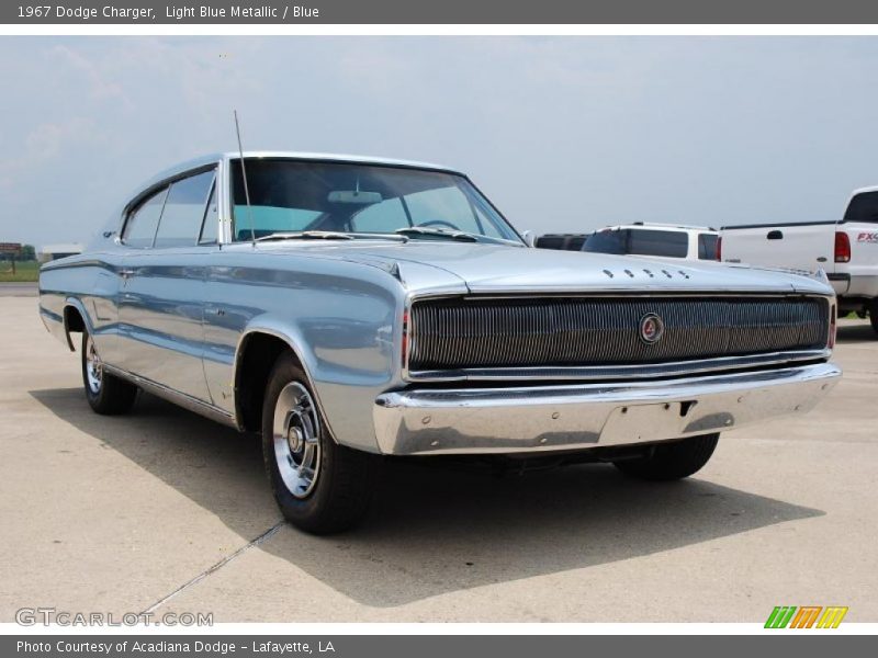 Light Blue Metallic / Blue 1967 Dodge Charger