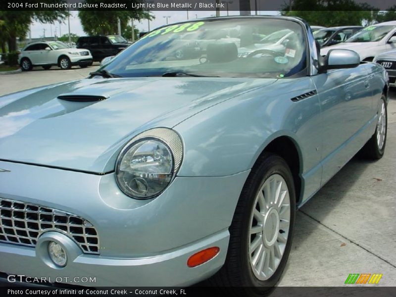 Light Ice Blue Metallic / Black Ink 2004 Ford Thunderbird Deluxe Roadster