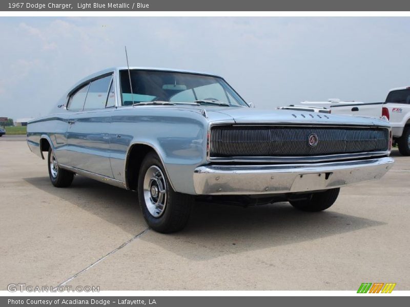 Light Blue Metallic / Blue 1967 Dodge Charger