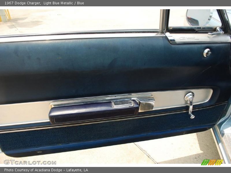 Light Blue Metallic / Blue 1967 Dodge Charger