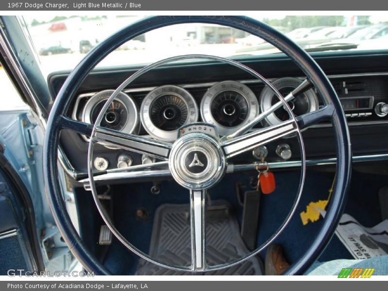 Light Blue Metallic / Blue 1967 Dodge Charger