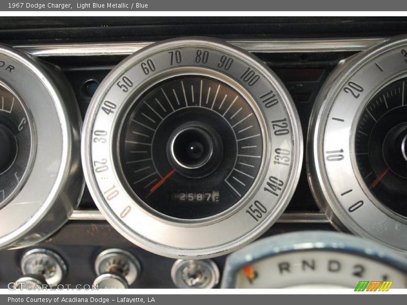Light Blue Metallic / Blue 1967 Dodge Charger