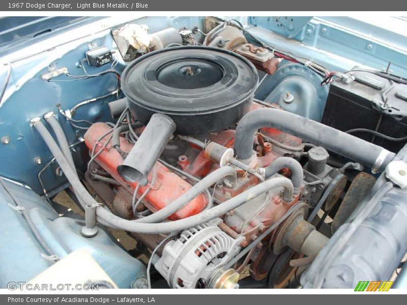 Light Blue Metallic / Blue 1967 Dodge Charger