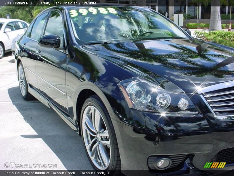 Black Obsidian / Graphite 2010 Infiniti M 35 S Sedan