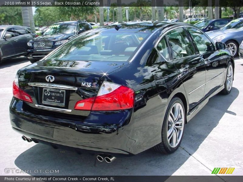 Black Obsidian / Graphite 2010 Infiniti M 35 S Sedan