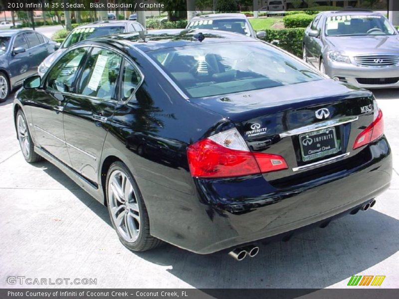 Black Obsidian / Graphite 2010 Infiniti M 35 S Sedan