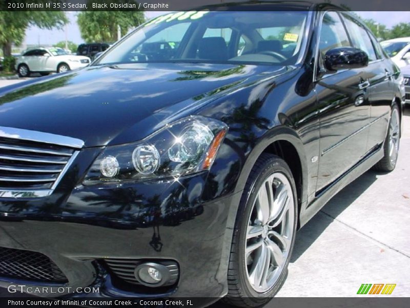 Black Obsidian / Graphite 2010 Infiniti M 35 S Sedan