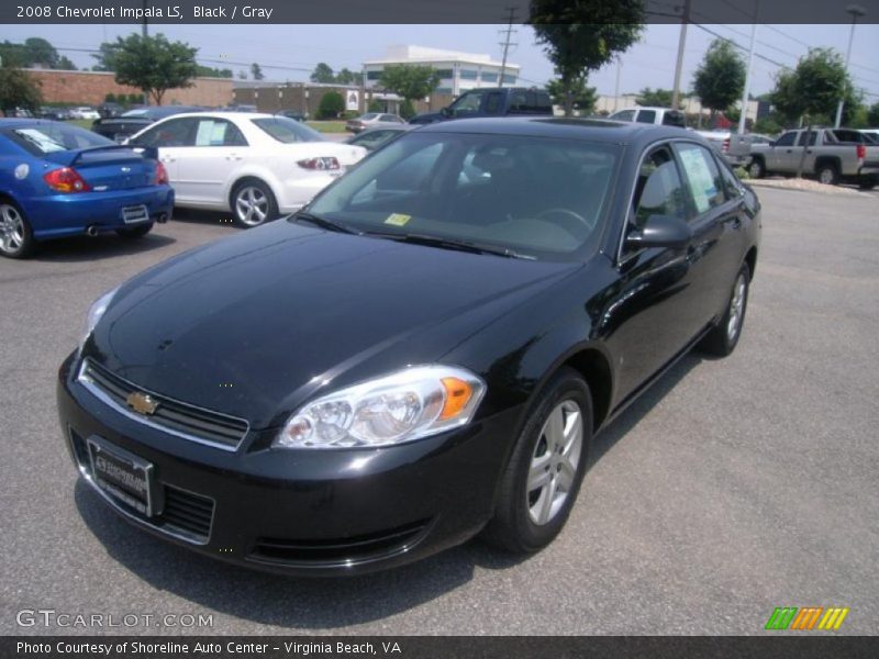 Black / Gray 2008 Chevrolet Impala LS