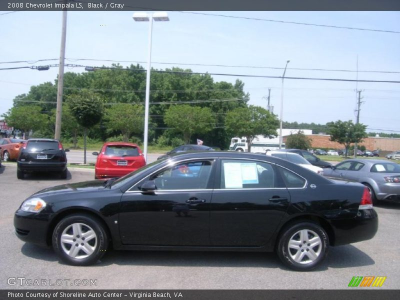Black / Gray 2008 Chevrolet Impala LS