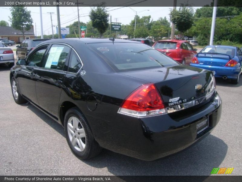Black / Gray 2008 Chevrolet Impala LS