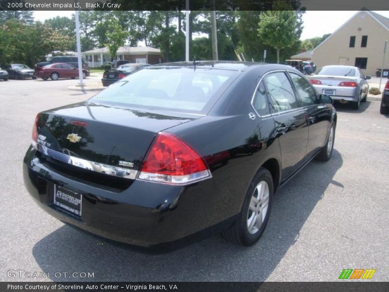 Black / Gray 2008 Chevrolet Impala LS