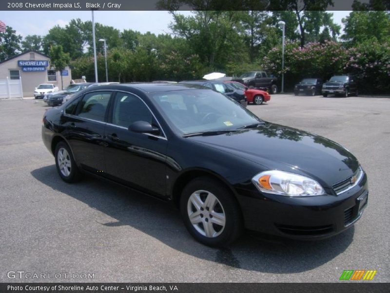 Black / Gray 2008 Chevrolet Impala LS