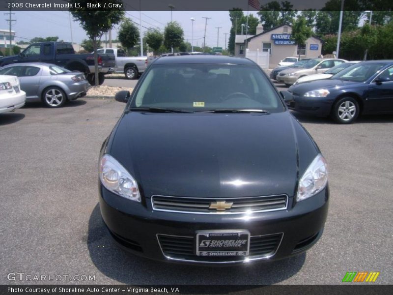Black / Gray 2008 Chevrolet Impala LS