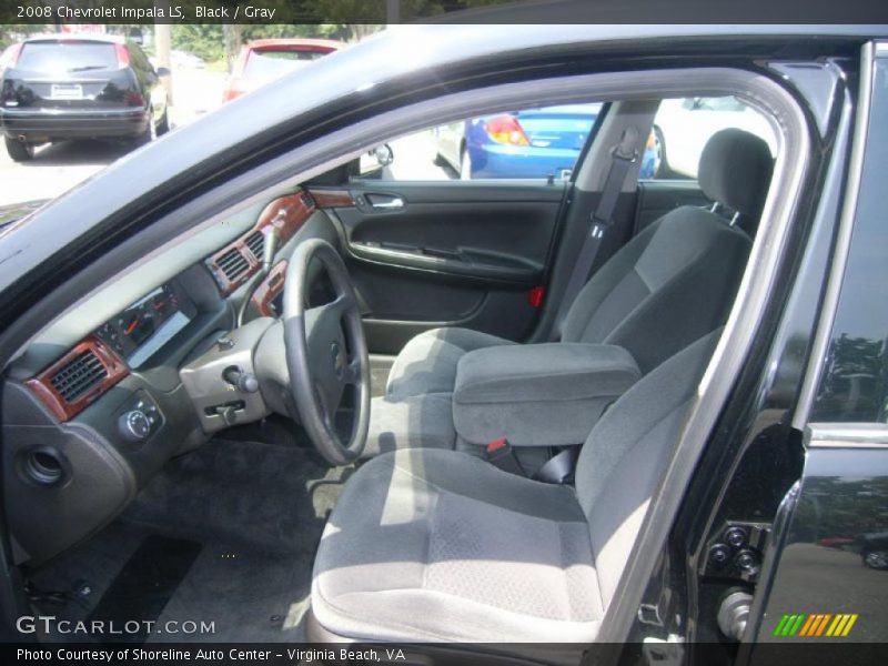 Black / Gray 2008 Chevrolet Impala LS