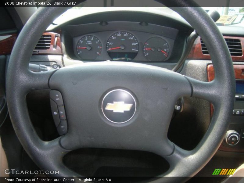 Black / Gray 2008 Chevrolet Impala LS