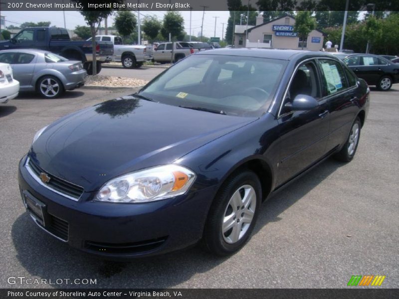 Imperial Blue Metallic / Ebony Black 2007 Chevrolet Impala LS