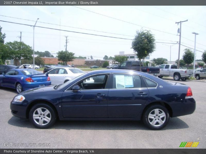 Imperial Blue Metallic / Ebony Black 2007 Chevrolet Impala LS