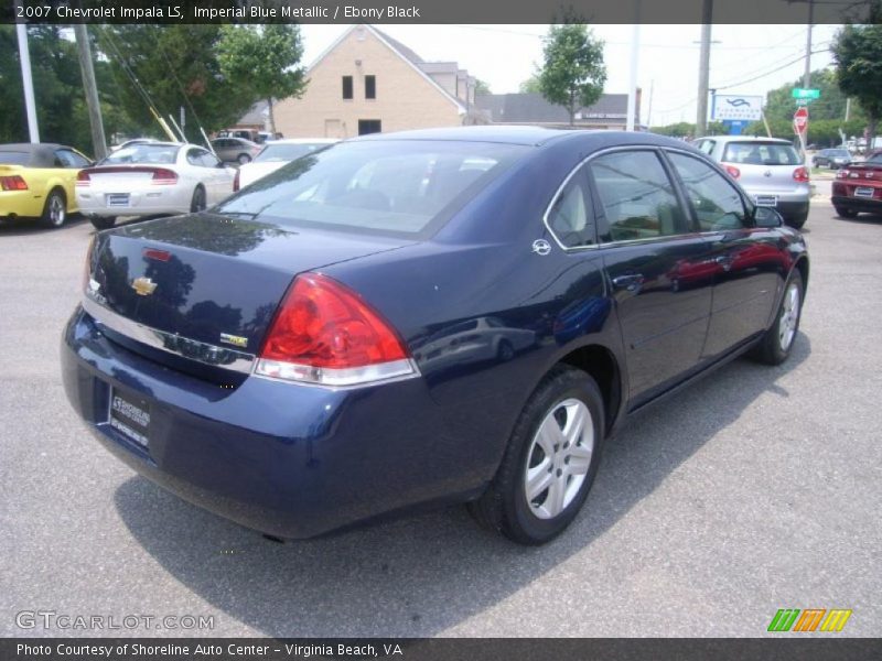 Imperial Blue Metallic / Ebony Black 2007 Chevrolet Impala LS