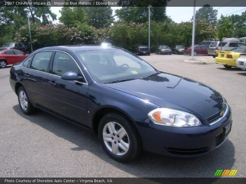 Imperial Blue Metallic / Ebony Black 2007 Chevrolet Impala LS