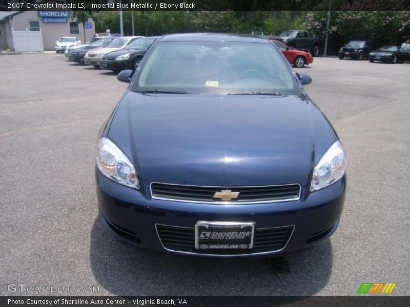 Imperial Blue Metallic / Ebony Black 2007 Chevrolet Impala LS