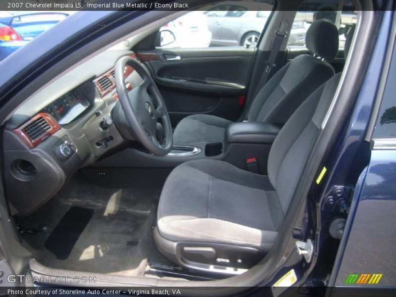Imperial Blue Metallic / Ebony Black 2007 Chevrolet Impala LS