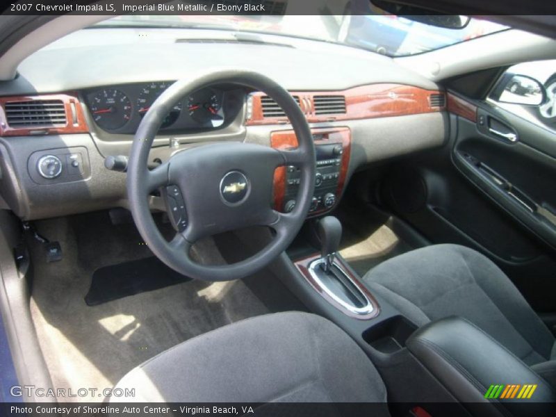 Imperial Blue Metallic / Ebony Black 2007 Chevrolet Impala LS
