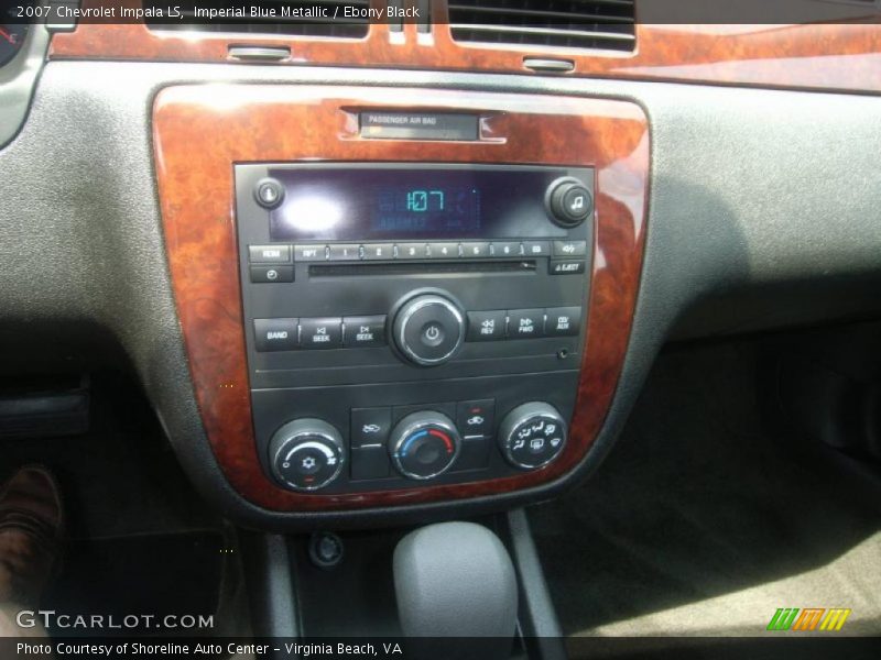 Imperial Blue Metallic / Ebony Black 2007 Chevrolet Impala LS