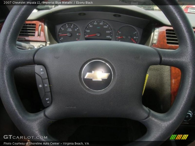 Imperial Blue Metallic / Ebony Black 2007 Chevrolet Impala LS
