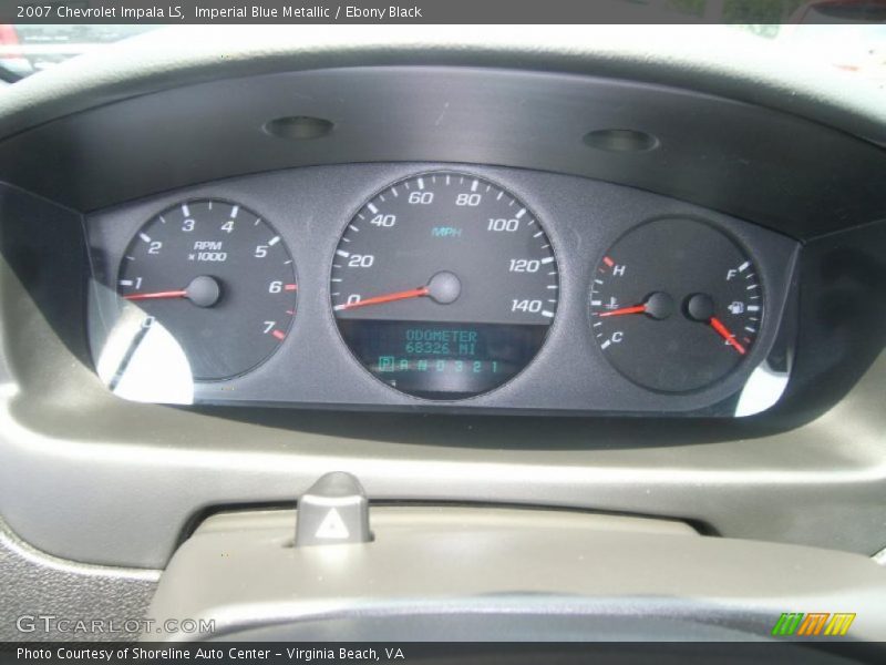 Imperial Blue Metallic / Ebony Black 2007 Chevrolet Impala LS