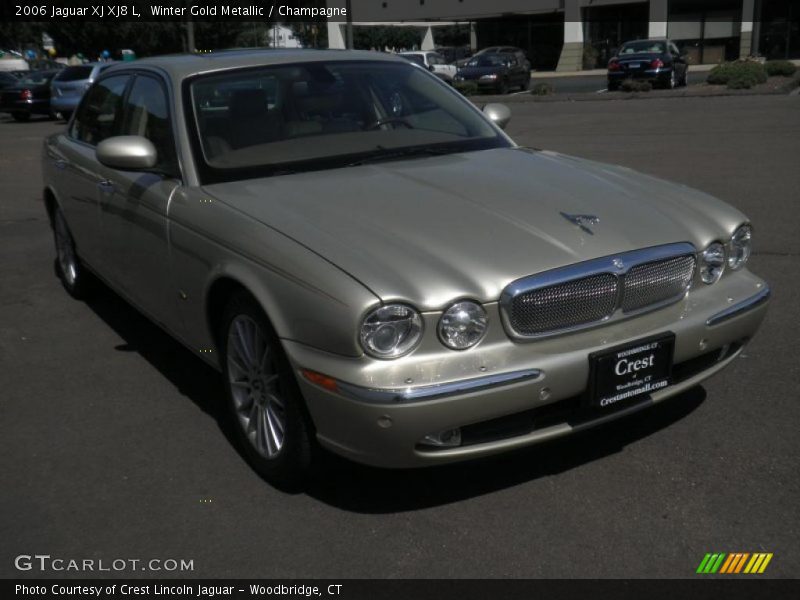Winter Gold Metallic / Champagne 2006 Jaguar XJ XJ8 L