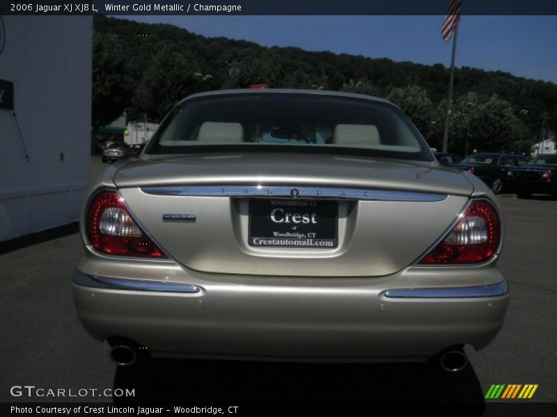 Winter Gold Metallic / Champagne 2006 Jaguar XJ XJ8 L