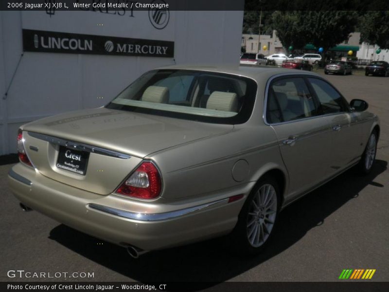 Winter Gold Metallic / Champagne 2006 Jaguar XJ XJ8 L