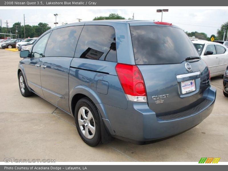 Lakeshore Blue Metallic / Gray 2008 Nissan Quest 3.5