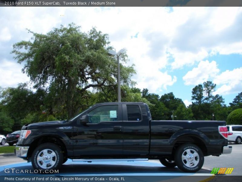 Tuxedo Black / Medium Stone 2010 Ford F150 XLT SuperCab