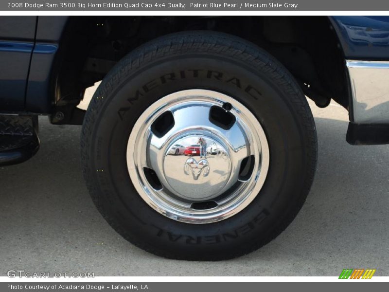 Patriot Blue Pearl / Medium Slate Gray 2008 Dodge Ram 3500 Big Horn Edition Quad Cab 4x4 Dually