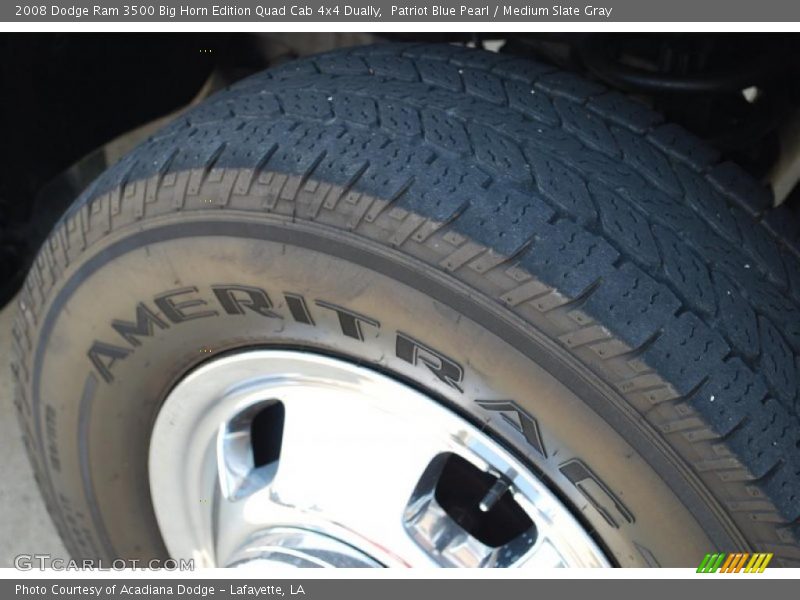 Patriot Blue Pearl / Medium Slate Gray 2008 Dodge Ram 3500 Big Horn Edition Quad Cab 4x4 Dually