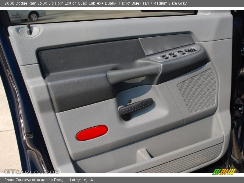 Patriot Blue Pearl / Medium Slate Gray 2008 Dodge Ram 3500 Big Horn Edition Quad Cab 4x4 Dually