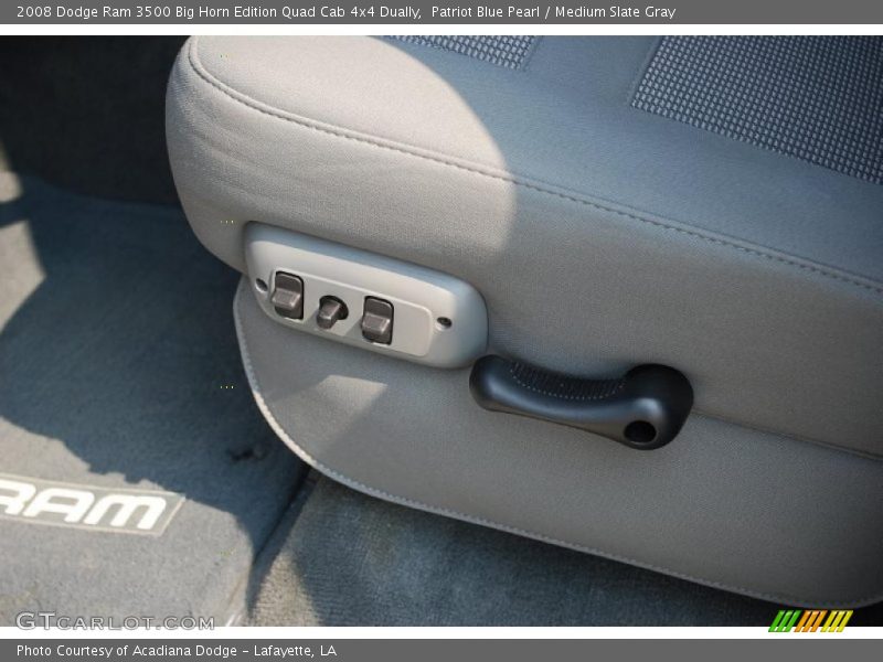 Patriot Blue Pearl / Medium Slate Gray 2008 Dodge Ram 3500 Big Horn Edition Quad Cab 4x4 Dually