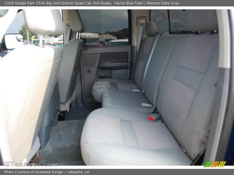 Patriot Blue Pearl / Medium Slate Gray 2008 Dodge Ram 3500 Big Horn Edition Quad Cab 4x4 Dually