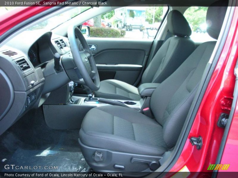 Sangria Red Metallic / Charcoal Black 2010 Ford Fusion SE