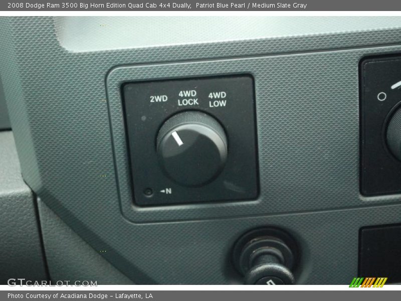 Patriot Blue Pearl / Medium Slate Gray 2008 Dodge Ram 3500 Big Horn Edition Quad Cab 4x4 Dually