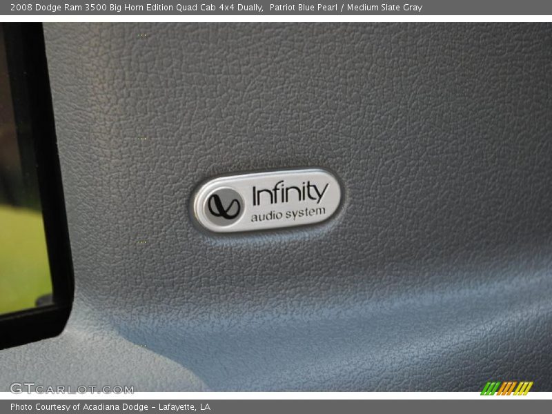 Patriot Blue Pearl / Medium Slate Gray 2008 Dodge Ram 3500 Big Horn Edition Quad Cab 4x4 Dually